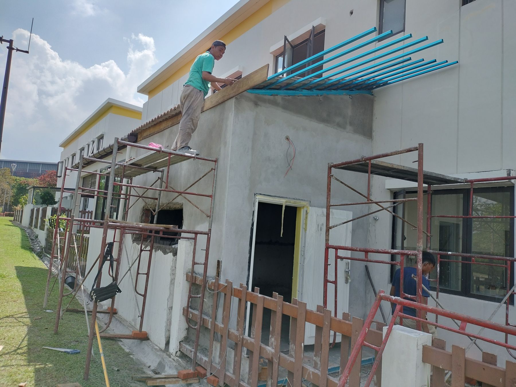 House extension under construction by Nano Build